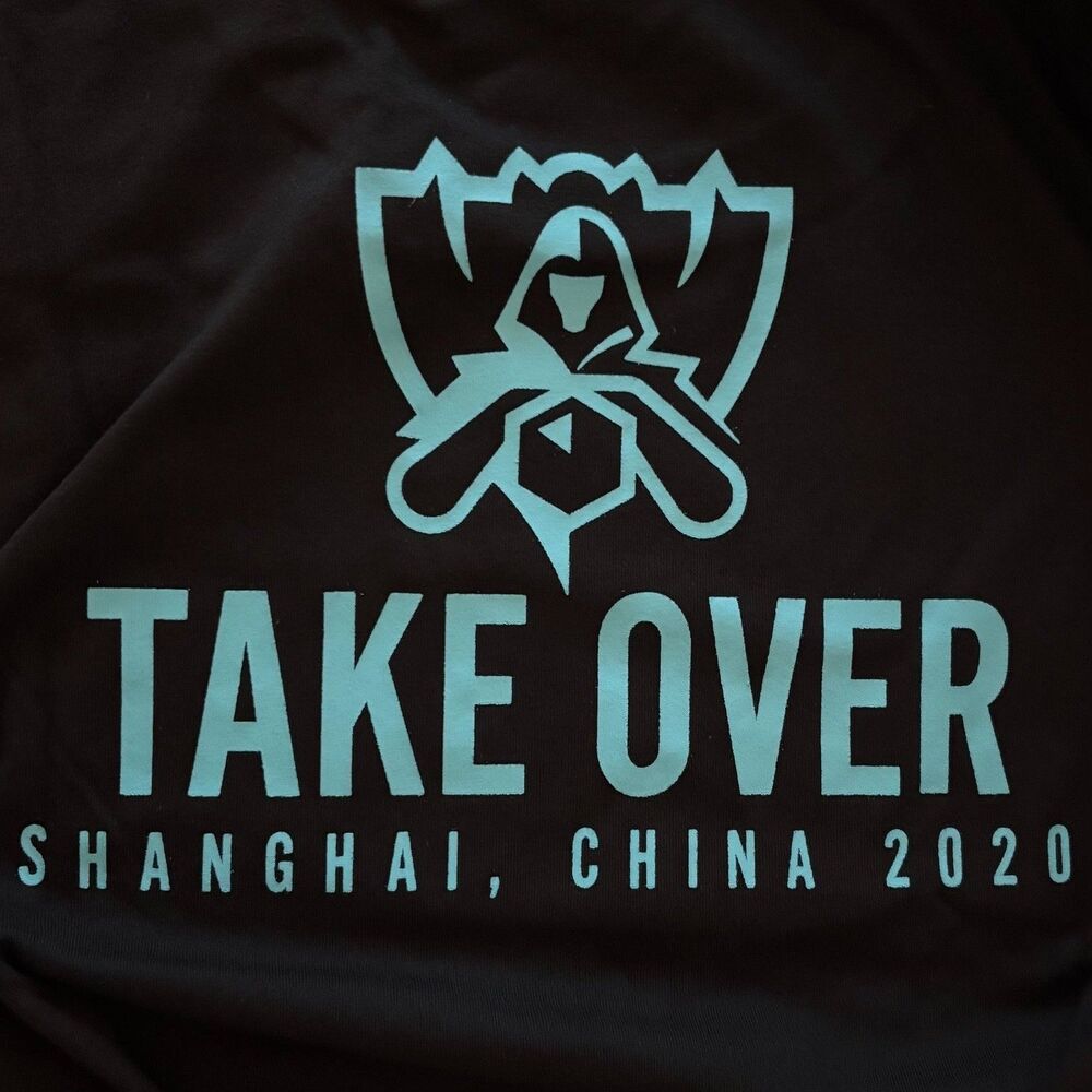 Riot Games Worlds 2020 Black Tee Size M Take Over League of Legends NEW IN BAG